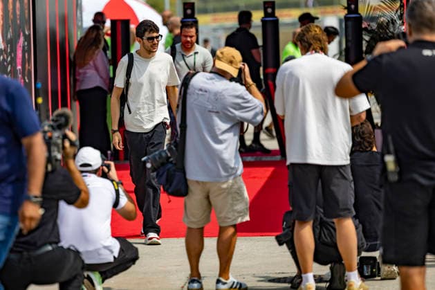 RECORD DATE NOT STATED 1st October 2026; Sepang IC, Kuala Lumpur, Malaysia; Formula 1, Bahrain Grand Prix, Arrival Day; Esteban Ocon (31) of France and TGR Haas F1 Team arriving at the Bahrain Grand Prix StephenxBlackberry