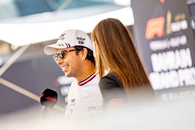 RECORD DATE NOT STATED 1st October 2026; Sepang IC, Kuala Lumpur, Malaysia; Formula 1, Bahrain Grand Prix, Arrival Day; Sergio Perez (11) of Mexico and Cadillac Formula 1 Team at the Bahrain Grand Prix StephenxBlackberry