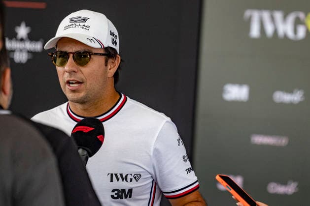 RECORD DATE NOT STATED 1st October 2026; Sepang IC, Kuala Lumpur, Malaysia; Formula 1, Bahrain Grand Prix, Arrival Day; Sergio Perez (11) of Mexico and Cadillac Formula 1 Team at the Bahrain Grand Prix StephenxBlackberry