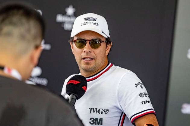 RECORD DATE NOT STATED 1st October 2026; Sepang IC, Kuala Lumpur, Malaysia; Formula 1, Bahrain Grand Prix, Arrival Day; Sergio Perez (11) of Mexico and Cadillac Formula 1 Team at the Bahrain Grand Prix StephenxBlackberry