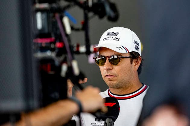 RECORD DATE NOT STATED 1st October 2026; Sepang IC, Kuala Lumpur, Malaysia; Formula 1, Bahrain Grand Prix, Arrival Day; Sergio Perez (11) of Mexico and Cadillac Formula 1 Team at the Bahrain Grand Prix StephenxBlackberry