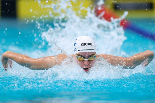 October 1, 2026, Sydney, Nsw, Australia: OLIVIA WUNSCH competes in the WomenÃ¢â‚¬â ¢s 100m butterfly heats during the 2026 Australian Short Course Championships. Sydney Australia - ZUMAt173 20261001_zsp_t173_023 Copyright: xStephanexThomasx