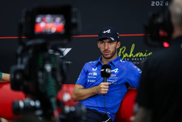 F1 - BAHRAIN GRAND PRIX IN MALAYSIA 2026 press conference, PK, Pressekonferenz GASLY Pierre (fra), Alpine F1 Team A526, portrait during the 2026 Formula 1 Bahrain Grand Prix in Malaysia, 16th round of the 2026 Formula One World Championship, WM, Weltmeisterschaft from October 2 to 4, 2026 on the Sepang International Circuit, in Sepang, Malaysia - SepangMalaysia Copyright: xANTONINxVINCENTx