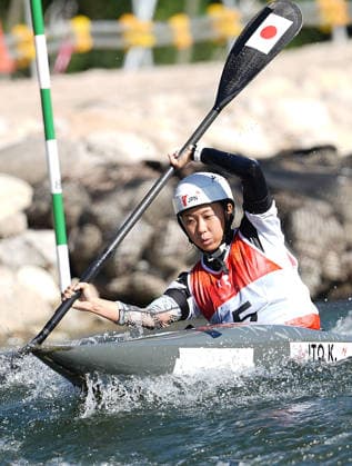 (261001) -- TOYOTA, Oct. 1, 2026 -- Ito Kurumi of Japan competes during the women s kayak single final of canoe slalom at the 20th Asian Games Aichi-Nagoya 2026 in Toyota of Aichi Prefecture, Japan, Oct. 1, 2026. ) (SP)JAPAN-TOYOTA-ASIAN GAMES-CANOE SLALOM-WOMEN S KAYAK SINGLE-FINAL ZhangxHaobo 