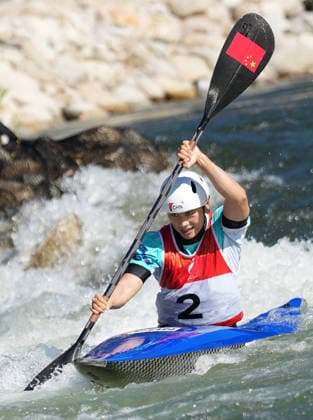 (261001) -- TOYOTA, Oct. 1, 2026 -- Chen Lin of China competes during the women s kayak single final of canoe slalom at the 20th Asian Games Aichi-Nagoya 2026 in Toyota of Aichi Prefecture, Japan, Oct. 1, 2026. ) (SP)JAPAN-TOYOTA-ASIAN GAMES-CANOE SLALOM-WOMEN S KAYAK SINGLE-FINAL ZhangxHaobo