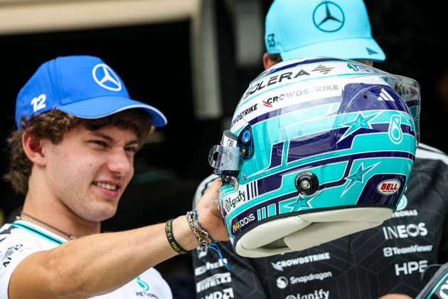 F1 - BAHRAIN GRAND PRIX IN MALAYSIA 2026 KIMI ANTONELLI Andrea (ita), Mercedes AMG F1 Team W17, portrait helmet, casque, during the 2026 Formula 1 Bahrain Grand Prix in Malaysia, 16th round of the 2026 Formula One World Championship, WM, Weltmeisterschaft from October 2 to 4, 2026 on the Sepang International Circuit, in Sepang, Malaysia - SepangMalaysia Copyright: xXavixBonillax