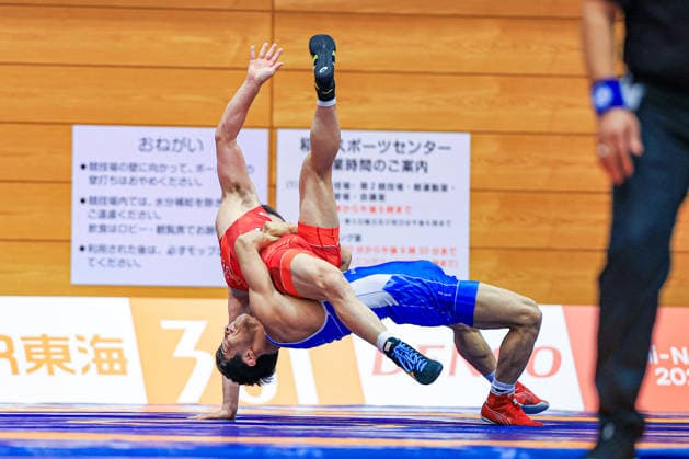 Asian Games, 60 kg Greco-Roman: Alisher Ganiev (UZB) def. Ayata Suzuki (JPN) Copyright: xAmirrezaxAliasgarix