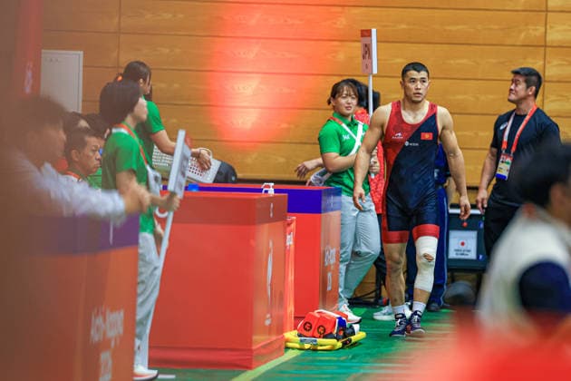 Asian Games, 77 kg Greco-Roman: Akzhol Makhmudov (Kyrgyzstan) Copyright: xAmirrezaxAliasgarix