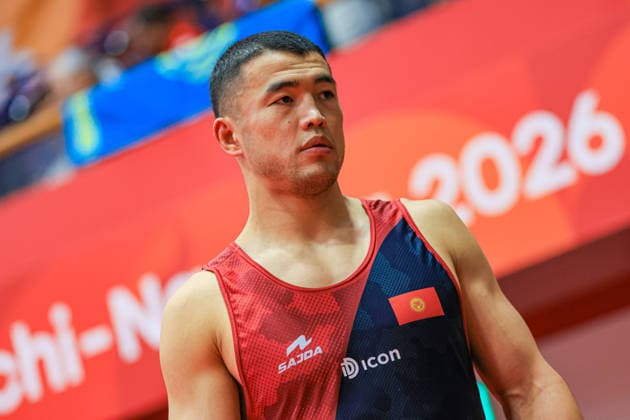 Asian Games, 77 kg Greco-Roman: Akzhol Makhmudov (Kyrgyzstan) Copyright: xAmirrezaxAliasgarix
