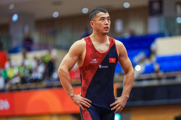Asian Games, 77 kg Greco-Roman: Akzhol Makhmudov (Kyrgyzstan) Copyright: xAmirrezaxAliasgarix