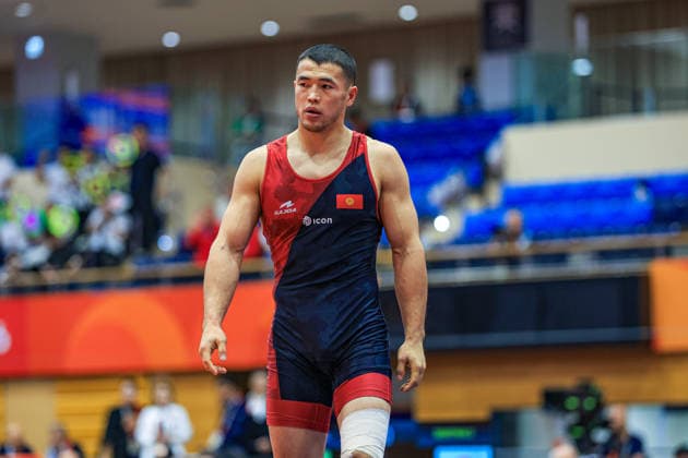 Asian Games, 77 kg Greco-Roman: Akzhol Makhmudov (Kyrgyzstan) Copyright: xAmirrezaxAliasgarix