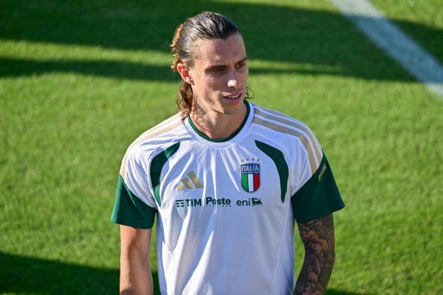 SOCCER - UEFA Nations League - TEAM ITALY - TRAINING Photo by IPA ABACAPRESS.COM89168993 - Italian player Riccardo Calafiori during TEAM ITALY - TRAINING, a UEFA Nations League soccer match in Florence, Italy, on September 30, 2026 Florence Italy Copyright: xIPAxSport ABACAx