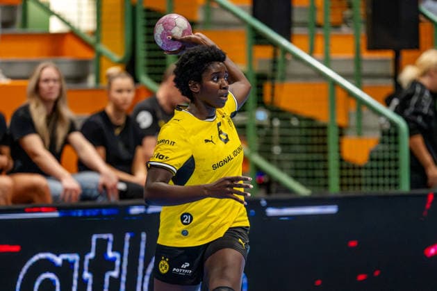 Dortmund, September 30, 2026, Handball, Women s, DHB Cup, 2nd Round, BVB Borussia Dortmund vs. SV Union Halle Neustadt, Laetitia Quist (BVB), 6 during the game