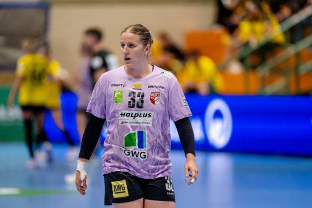 Dortmund, September 30, 2026, Handball, Women s, DHB Cup, 2nd Round, BVB Borussia Dortmund vs. SV Union Halle Neustadt, Nele Wenzel (SV Union Halle Neustadt), 33 during the game