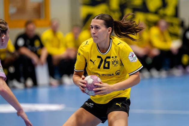 Dortmund, September 30, 2026, Handball, Women s, DHB Cup, 2nd Round, BVB Borussia Dortmund vs. SV Union Halle Neustadt, Felina Menne (BVB), 76 during the game