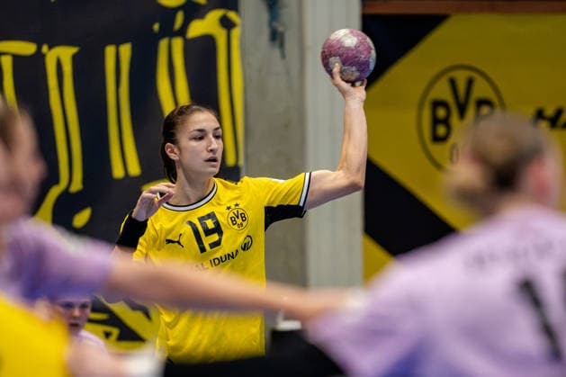 Dortmund, September 30, 2026, Handball, Women s, DHB Cup, 2nd Round, BVB Borussia Dortmund vs. SV Union Halle Neustadt, Iva Mladenovska (BVB), 19, during the game