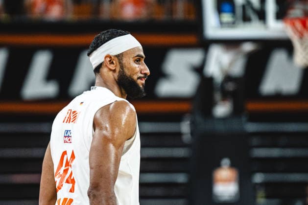 Armel Traore of ratiopharm ulm watches the BKT EuroCup 2026–2027 match between ratiopharm ulm and Balkan Botevgrad at the ratiopharm Arena on September 30, 2026, in Neu Ulm, Germany. Photo by Harry Langer, DeFodi Images