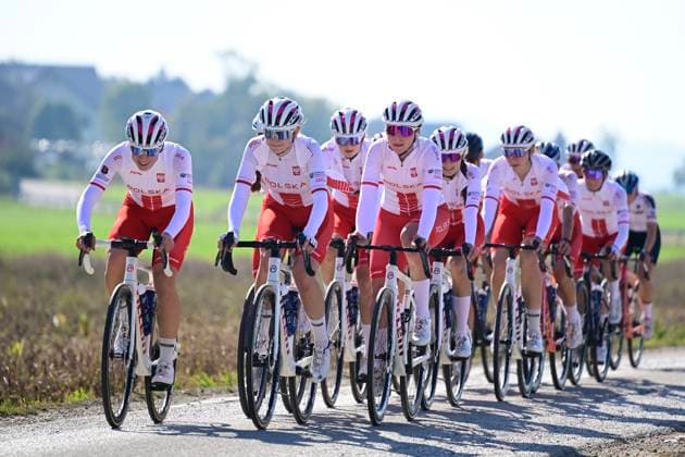 UEC 2026 Road European Championship, EM, Europameisterschaft Ljubljana 01 10 2026 LJUBLJANA, SLOVENIA - OCTOBER 01 : rider of team Poland during a training ride prior to the 2026 UEC Road European Championship on October 1, 2026 in Ljubljana, Slovenia, 01 10 2026 Ljubljana Slovenia  Copyright: xJanxDexMeuleneirx