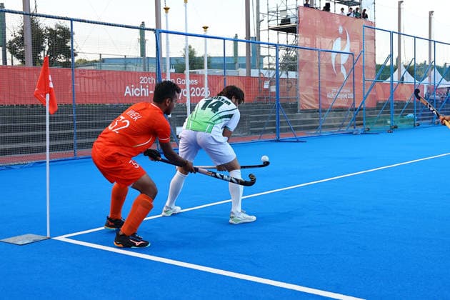Asian Games 2026 Aichi-Nagoya, Japan India defeated Pakistan 4 3 in the men™s semifinal at the 20th Asian Games Aichi-Nagoya 2026 at Gifu Prefectural Green Stadium on Thursday, October 1, 2026, advancing to the final. Pakistan clawed their way back into the game to level the scores 3-3. Abhishek scored a stunning winner in the final minute of a thrilling Asian Games men s hockey semi-final as India edged past Pakistan by 4-3 Aichi, Nagoya Gifu Perfectural Green Stadium Japan Copyright: xSeshadrixSukumarx