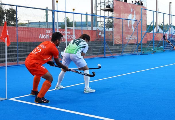 Asian Games 2026 Aichi-Nagoya, Japan India defeated Pakistan 4 3 in the men™s semifinal at the 20th Asian Games Aichi-Nagoya 2026 at Gifu Prefectural Green Stadium on Thursday, October 1, 2026, advancing to the final. Pakistan clawed their way back into the game to level the scores 3-3. Abhishek scored a stunning winner in the final minute of a thrilling Asian Games men s hockey semi-final as India edged past Pakistan by 4-3 Aichi, Nagoya Gifu Perfectural Green Stadium Japan Copyright: xSeshadrixSukumarx
