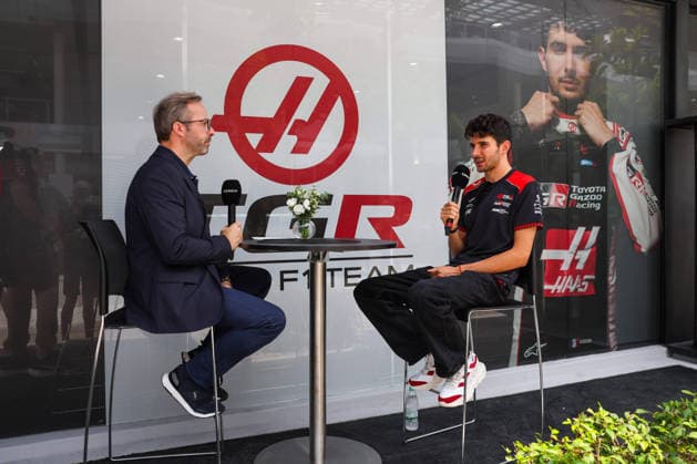 F1 - BAHRAIN GRAND PRIX IN MALAYSIA 2026 OCON Esteban (fra), TGR Haas F1 Team VF-26, FEBREAU Julien (fra), TV presenter of Canal+, portrait during the 2026 Formula 1 Bahrain Grand Prix in Malaysia, 16th round of the 2026 Formula One World Championship, WM, Weltmeisterschaft from October 2 to 4, 2026 on the Sepang International Circuit, in Sepang, Malaysia - SepangMalaysia  Copyright: xANTONINxVINCENTx