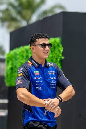 SEPANG, MALAYSIA: Isack Hadjar, racing for the Red Bull Racing team during the 2026 Formula 1 Bahrain Grand Prix at the Sepang International Circuit in Sepang, Malaysia