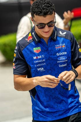 SEPANG, MALAYSIA: Isack Hadjar, racing for the Red Bull Racing team during the 2026 Formula 1 Bahrain Grand Prix at the Sepang International Circuit in Sepang, Malaysia