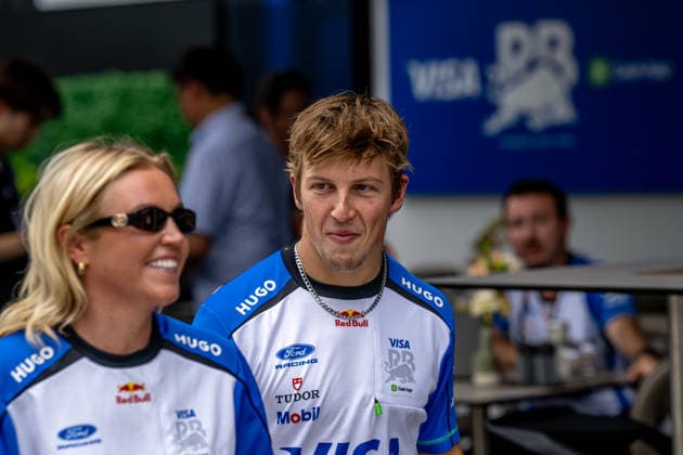 SEPANG, MALAYSIA: Liam Lawson, racing for the Racing Bulls team during the 2026 Formula 1 Bahrain Grand Prix at the Sepang International Circuit in Sepang, Malaysia