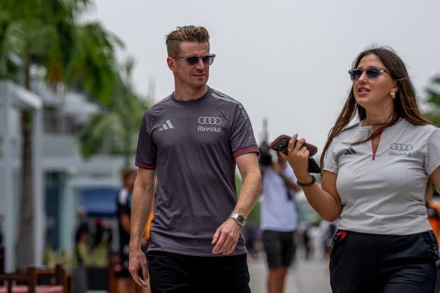 SEPANG, MALAYSIA: Nico Hulkenberg, racing for the Audi Revolut F1 Team team during the 2026 Formula 1 Bahrain Grand Prix at the Sepang International Circuit in Sepang, Malaysia
