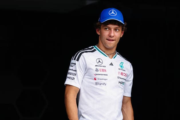 F1 - BAHRAIN GRAND PRIX IN MALAYSIA 2026 KIMI ANTONELLI Andrea (ita), Mercedes AMG F1 Team W17, portrait during the 2026 Formula 1 Bahrain Grand Prix in Malaysia, 16th round of the 2026 Formula One World Championship, WM, Weltmeisterschaft from October 2 to 4, 2026 on the Sepang International Circuit, in Sepang, Malaysia - SepangMalaysia Copyright: xANTONINxVINCENTx