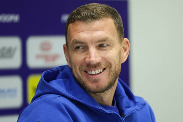 Bosnia press: UEFA Nations League Edin Dzeko of Bosnia and Herzegovina speaks on a press conference, PK, Pressekonferenz on October 01, 2026 in Sarajevo, Bosnia and Herzegovina. Edin Dzeko will end his international career with 152 appearances for Bosnia and Herzegovina after tomorrow s match against Sweden.  ArminxDurgut PIXSELL