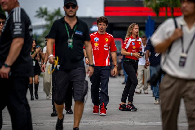 SEPANG, MALAYSIA: Charles Leclerc, racing for the Ferrari team during the 2026 Formula 1 Bahrain Grand Prix at the Sepang International Circuit in Sepang, Malaysia