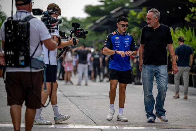 SEPANG, MALAYSIA: Isack Hadjar, racing for the Red Bull Racing team during the 2026 Formula 1 Bahrain Grand Prix at the Sepang International Circuit in Sepang, Malaysia