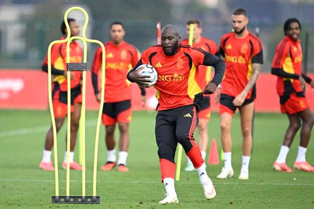 Belgium v Turkey - UEFA Nations League 2026 Media Activities 01 10 2026 TUBIZE, BELGIUM - OCTOBER 01 : Lukaku Romelu forward of Belgium pictured during a training session ahead of the UEFA Nations League tournament league phase matchday 3 group A1 match between Belgium and Turkey on October 1, 2026 in Tubize, Belgium, 01 10 2026 Tubize Belgium  Copyright: xNicoxVereeckenx