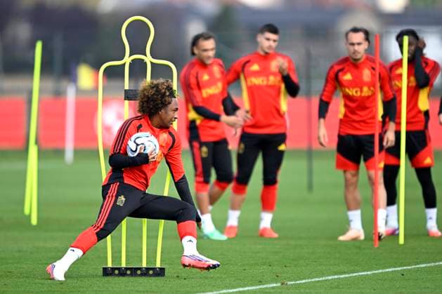 Belgium v Turkey - UEFA Nations League 2026 Media Activities 01 10 2026 TUBIZE, BELGIUM - OCTOBER 01 : Fofana Malick forward of Belgium pictured during a training session ahead of the UEFA Nations League tournament league phase matchday 3 group A1 match between Belgium and Turkey on October 1, 2026 in Tubize, Belgium, 01 10 2026 Tubize Belgium  Copyright: xNicoxVereeckenx