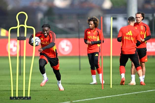 Belgium v Turkey - UEFA Nations League 2026 Media Activities 01 10 2026 TUBIZE, BELGIUM - OCTOBER 01 : Lavia Romeo midfielder of Belgium pictured during a training session ahead of the UEFA Nations League tournament league phase matchday 3 group A1 match between Belgium and Turkey on October 1, 2026 in Tubize, Belgium, 01 10 2026 Tubize Belgium  Copyright: xNicoxVereeckenx