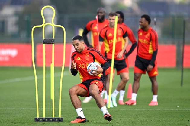 Belgium v Turkey - UEFA Nations League 2026 Media Activities 01 10 2026 TUBIZE, BELGIUM - OCTOBER 01 : Tielemans Youri midfielder of Belgium pictured during a training session ahead of the UEFA Nations League tournament league phase matchday 3 group A1 match between Belgium and Turkey on October 1, 2026 in Tubize, Belgium, 01 10 2026 Tubize Belgium  Copyright: xNicoxVereeckenx