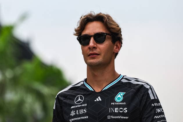 SEPANG, SGR - OCTOBER 01: George Russell of Great Britain and Mercedes-AMG PETRONAS F1 Team at the paddock ahead of the Formula 1 Gulf Air Bahrain Grand Prix on October 01, 2026 held at Sepang International Circuit in Sepang, Malaysia. (Photo by Hazrin Yeob Men Shah Icon Sportswire) AUTO: OCT 01 F1 Bahrain Grand Prix in Malaysia EDITORIAL USE ONLY Icon3782610012919