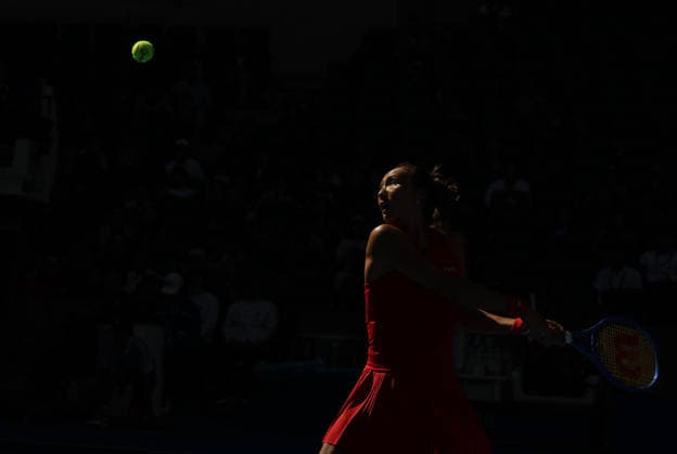 (261001) -- BEIJING, Oct. 1, 2026 -- Zheng Qinwen competes during the women s singles first round match between Zheng Qinwen of China and Shi Han of China at 2026 China Open tennis tournament in Beijing, China, Oct. 1, 2026. ) (SP)CHINA-BEIJING-TENNIS-CHINA OPEN-WOMEN S SINGLES(CN) BaixXuefei