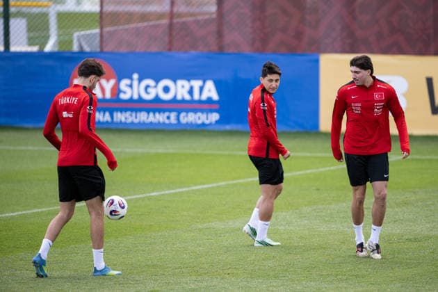 Turkiye complete preparations for UEFA Nations League match against Belgium ISTANBUL, TURKIYE - OCTOBER 1: Turkish national football players take part in the last training session for their third UEFA Nations League Group A match against Belgium, in Istanbul, Turkiye on October 1, 2026. Celal Gunes Anadolu Istanbul Turkey. Editorial use only. Please get in touch for any other usage.  Copyright: x2026xAnadoluxCelalxGunesx