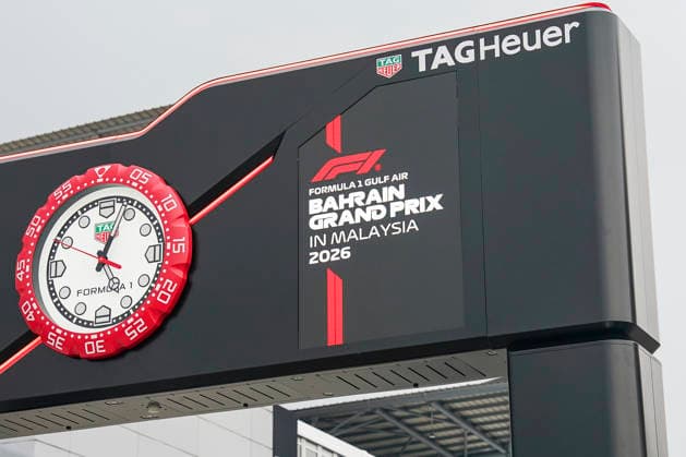 FORMULA 1 BAHRAIN GRAND PRIX IN MALAYSIA 2026 General view of the Tag Heuer Clock during the Formula 1 Gulf Air Bahrain Grand Prix in Malaysia 2026, Round 16 of the 2026 Formula 1 World Championship, WM, Weltmeisterschaft from 2nd - 4th October 2026 at Sepang International Circuit, Sepang, Malaysia. Credit: Robbie Hoad Every Second Media Editorial use only. All images are copyright Every Second Media Limited. No images may be reproduced without prior permission. Copyright: xIMAGO EveryxSecondxMediax ESM-2195-0003 RobbiexHoadx xEveryxSecondxMediax