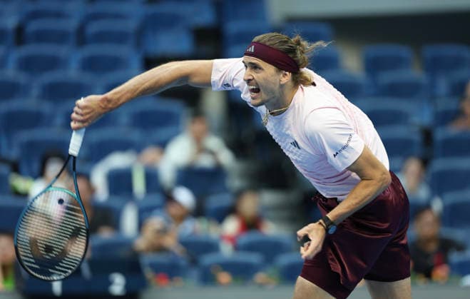 (261001) -- BEIJING, Oct. 1, 2026 -- Alexander Zverev competes during the men s singles first round match between Alexander Zverev of Germany and Cameron Norrie of Britain at 2026 China Open tennis tournament in Beijing, China, Oct. 1, 2026. ) (SP)CHINA-BEIJING-TENNIS-CHINA OPEN-MEN S SINGLES(CN) BaixXuefei 