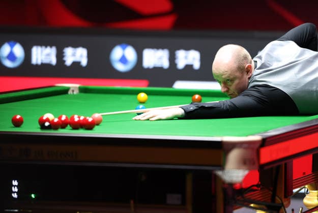 (261001) -- SHENZHEN, Oct. 1, 2026 -- Chris Wakelin competes during the round 4 match between Chris Wakelin of England and Neil Robertson of Australia at World Snooker Tour Shenzhen Open 2026 in Shenzhen, south China s Guangdong Province, Oct. 1, 2026. ) (SP)CHINA-SNOOKER-SHENZHEN OPEN (CN) LuxHanxin 