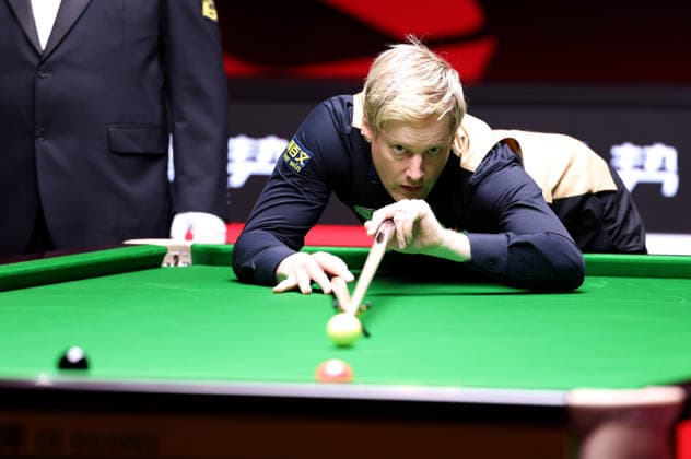 (261001) -- SHENZHEN, Oct. 1, 2026 -- Neil Robertson competes during the round 4 match between Chris Wakelin of England and Neil Robertson of Australia at World Snooker Tour Shenzhen Open 2026 in Shenzhen, south China s Guangdong Province, Oct. 1, 2026. ) (SP)CHINA-SNOOKER-SHENZHEN OPEN (CN) LuxHanxin 