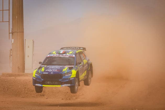 AUTO - WRC, Motorsport Rallye, WM - RALLY ITALIA SARDEGNA 2026 26 Roberto DAPRÃÄ, Luca GUGLIELMETTI, SKODA Fabia RS, action during the 2026 Rally Italia Sardegna, 13th round of the 2026 WRC World Rally Car Championship, from October 1 to 4, 2026 at Alghero, Italy - AlgheroItaly  Copyright: xNikosxKatikisx