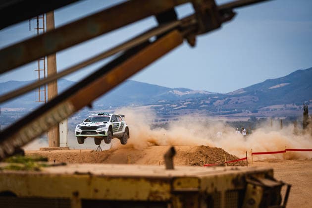 AUTO - WRC, Motorsport Rallye, WM - RALLY ITALIA SARDEGNA 2026 20 Robert VIRVES, Jakko VIILO, SKODA Fabia RS, action during the 2026 Rally Italia Sardegna, 13th round of the 2026 WRC World Rally Car Championship, from October 1 to 4, 2026 at Alghero, Italy - AlgheroItaly  Copyright: xNikosxKatikisx