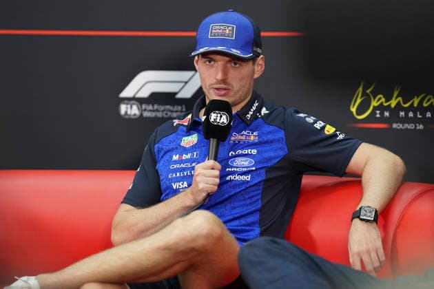 FORMULA 1 BAHRAIN GRAND PRIX IN MALAYSIA 2026 Max Verstappen (NED) 3 Red Bull Racing in the press conference, PK, Pressekonferenz during the Formula 1 Gulf Air Bahrain Grand Prix in Malaysia 2026, Round 16 of the 2026 Formula 1 World Championship, WM, Weltmeisterschaft from 2nd - 4th October 2026 at Sepang International Circuit, Sepang, Malaysia. Credit: Robbie Hoad Every Second Media Editorial use only. All images are copyright Every Second Media Limited. No images may be reproduced without prior permission. Copyright: xIMAGO EveryxSecondxMediax ESM-2195-0034 RobbiexHoadx xEveryxSecondxMediax