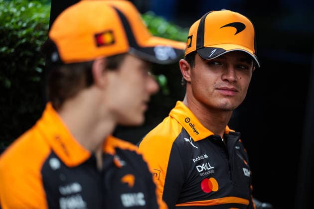F1 - BAHRAIN GRAND PRIX IN MALAYSIA 2026 PIASTRI Oscar (aus), McLaren F1 Team MCL40, portrait NORRIS Lando (gbr), McLaren F1 Team MCL40, portrait during the 2026 Formula 1 Bahrain Grand Prix in Malaysia, 16th round of the 2026 Formula One World Championship, WM, Weltmeisterschaft from October 2 to 4, 2026 on the Sepang International Circuit, in Sepang, Malaysia - SepangMalaysia Copyright: xEricxAlonsox