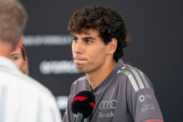 FORMULA 1 BAHRAIN GRAND PRIX IN MALAYSIA 2026 Gabriel Bortoleto (BRA) 5 Audi F1 Team giving an interview during the Formula 1 Gulf Air Bahrain Grand Prix in Malaysia 2026, Round 16 of the 2026 Formula 1 World Championship, WM, Weltmeisterschaft from 2nd - 4th October 2026 at Sepang International Circuit, Sepang, Malaysia. Credit: Robbie Hoad Every Second Media Editorial use only. All images are copyright Every Second Media Limited. No images may be reproduced without prior permission. Copyright: xIMAGO EveryxSecondxMediax ESM-2195-0080 RobbiexHoadx xEveryxSecondxMediax