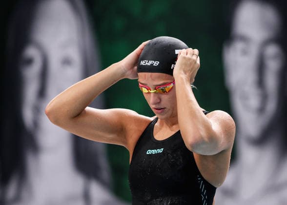 October 1, 2026, Sydney, Nsw, Australia: JENNA FORRESTER prepares to compete in the WomenÃ¢â‚¬â ¢s 400m free final during the 2026 Australian Short Course Championships. Swimming 2026: Australian Short Course Championships  - ZUMAt173 20261001_zsp_t173_059 Copyright: xStephanexThomasx